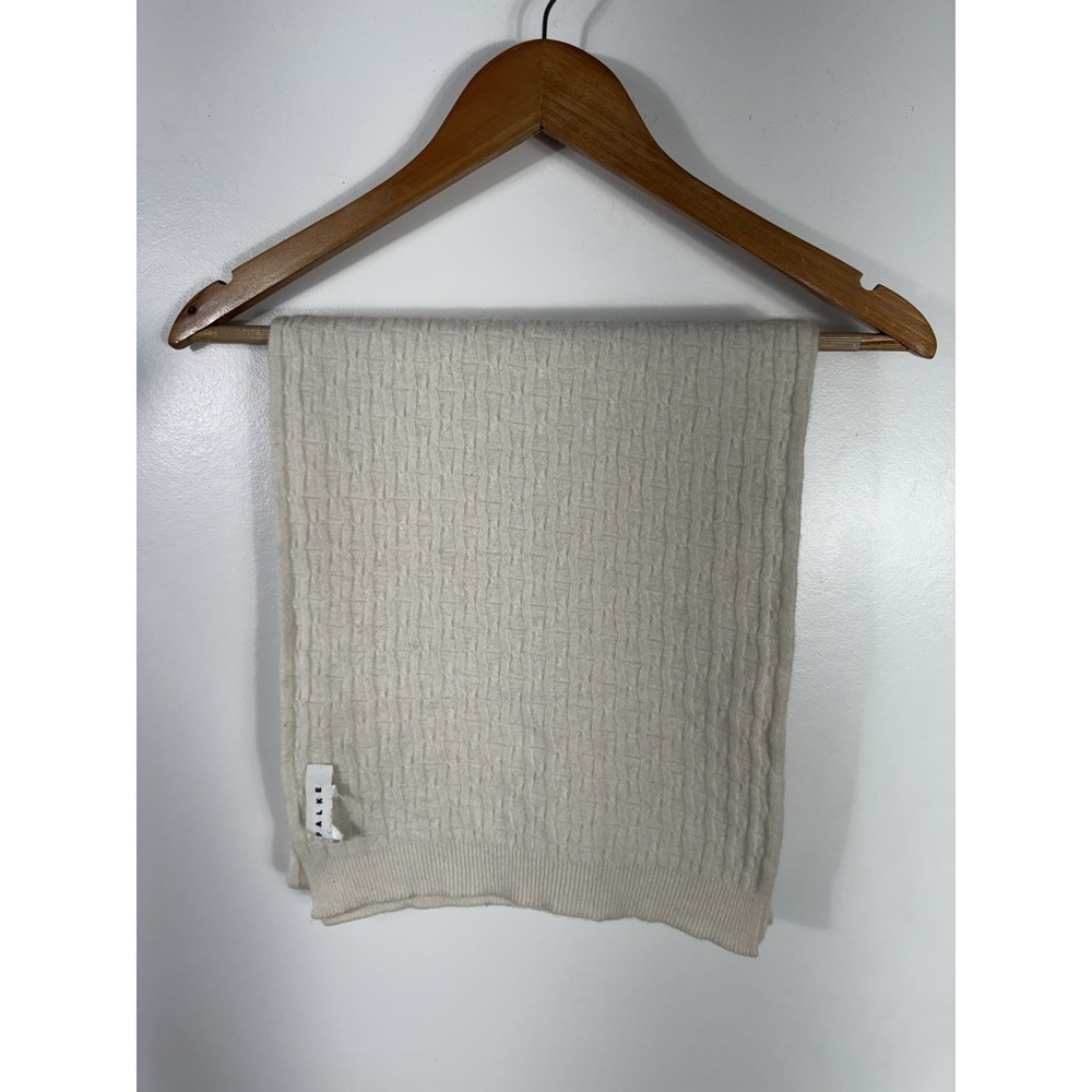 Falke Unisex One Size Ivory Textured Scarf
